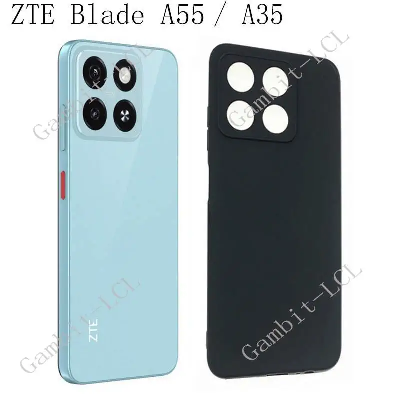 Pre Blade Blade A55 A35 Bladea55 Bladea35 Z2450 Smartphone Phone Ochranné zadné škrupiny Soft TPU SOCKORPORP ASPROUS