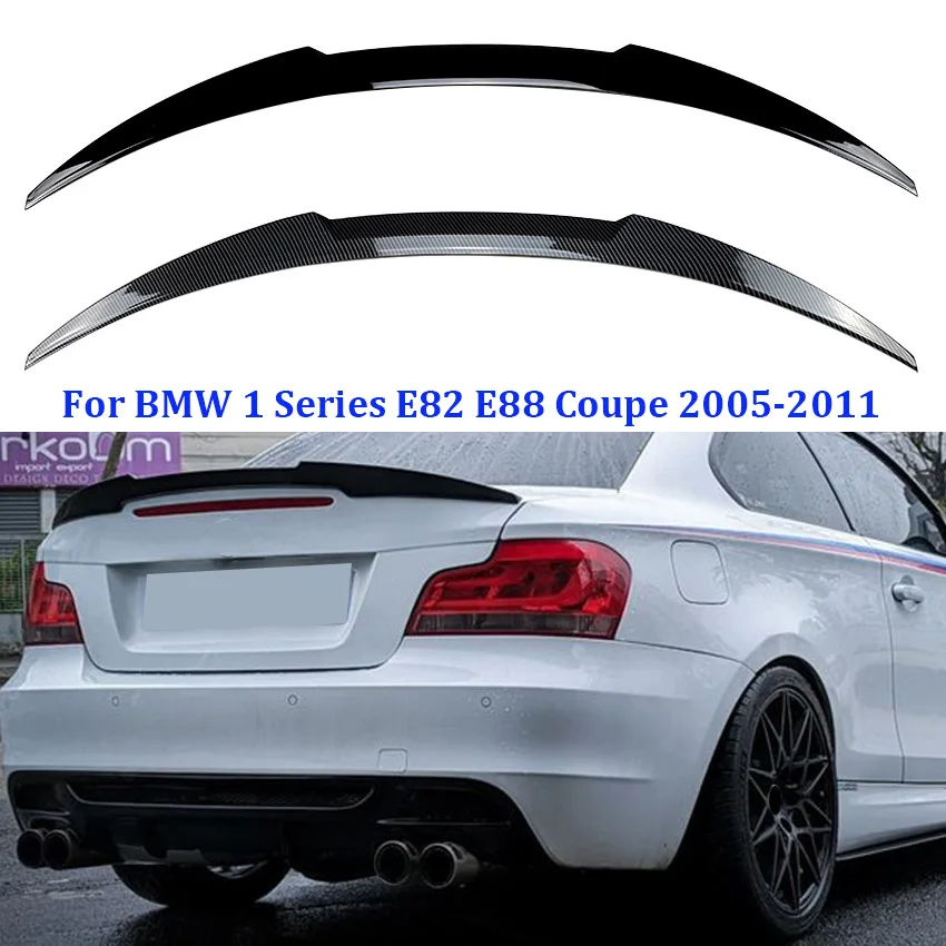 Pre BMW 1 Series E82 E88 Coupe 2005-2011 Car Tail Wings Fixný veterný spojler Zadné krídlo Auto Guard Ochranca dekorácie Príslušenstvo