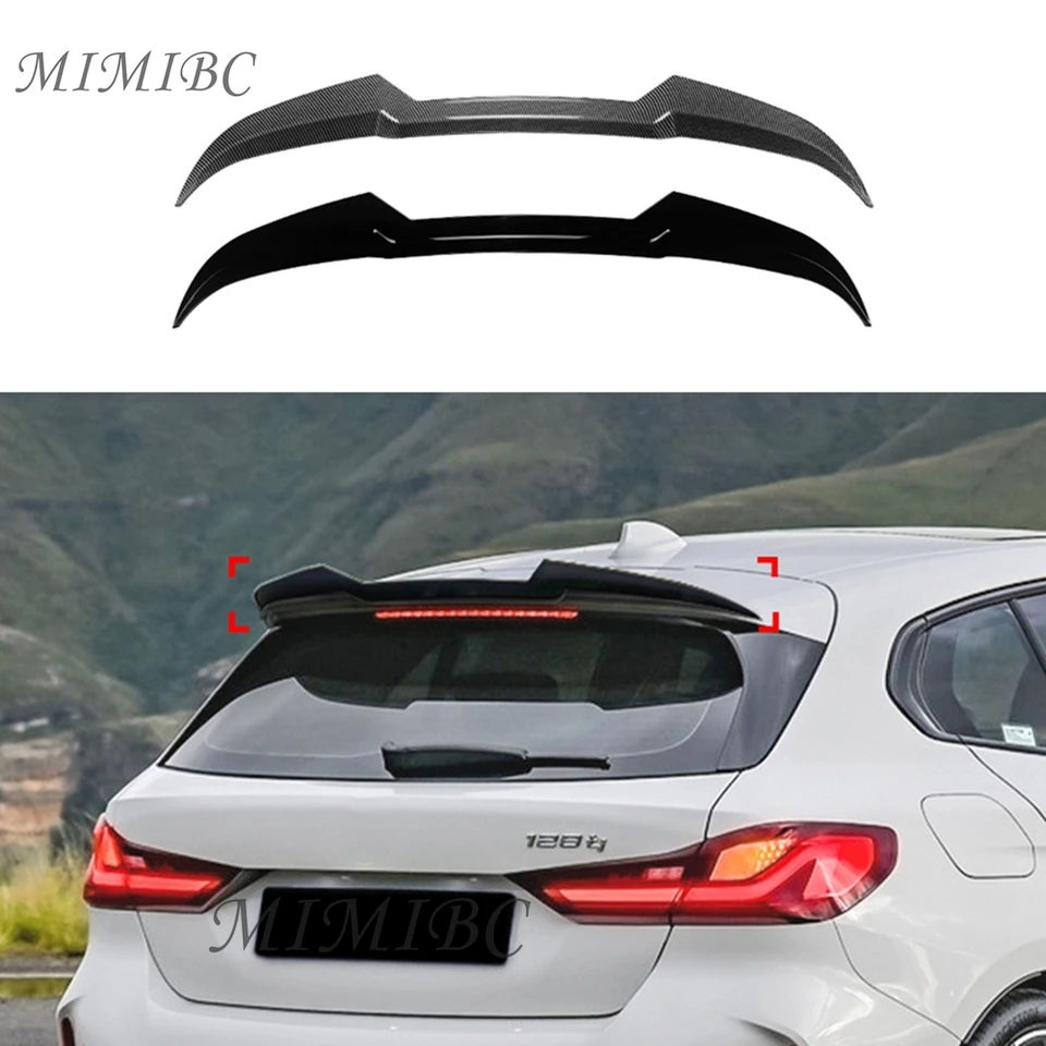 Pre BMW 1 Series F40 M Sport 2019+ Zadný kmeň strešné veko Spoiler Krídle Tail Tailgate Tailgate Splitter Lip Spoilers Gloss Black