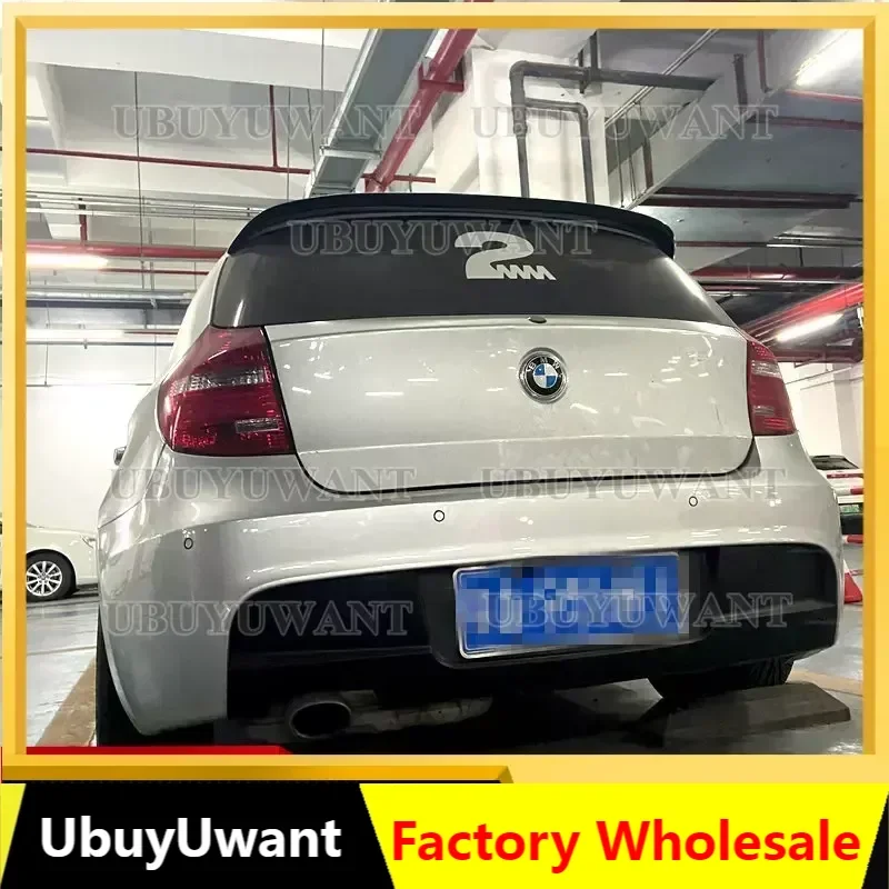 Pre BMW 1 sériu E87 E81 Veľkoobchodné uhlíkové vlákno zadné kmeňa veka automobilu SPOLER DUCKTAIL WINGS 2004 - 2011 116i 118i 120i 125i