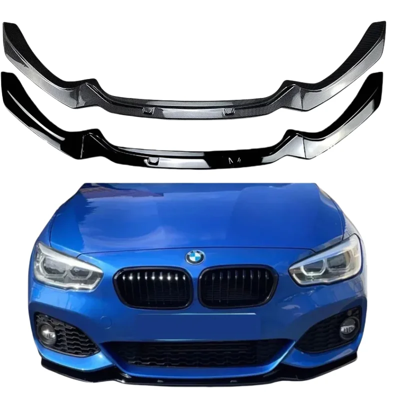 Pre BMW 1 sériu F20 F21 118i 120i 120D M135I M140I 2015-2019 Lesklý čierny automobil predný nárazník Splitter Splitter Splitter Spitler Splitter