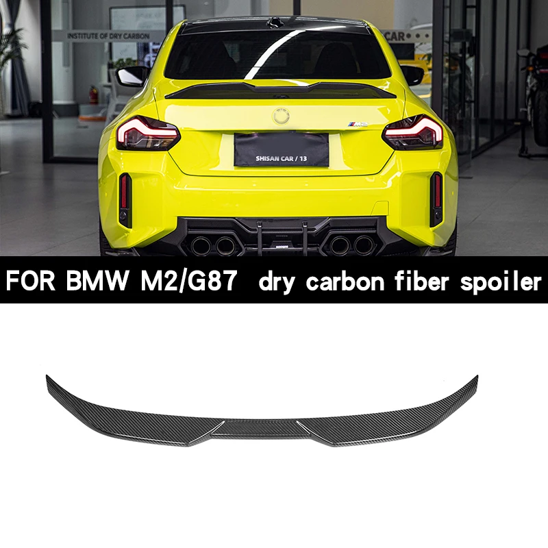 pre BMW 2 série G42 G87 M2 Coupe 2 Door 2025 2023 Suchý uhlíkový štýl Suchý spojler s uhlíkovými vláknami