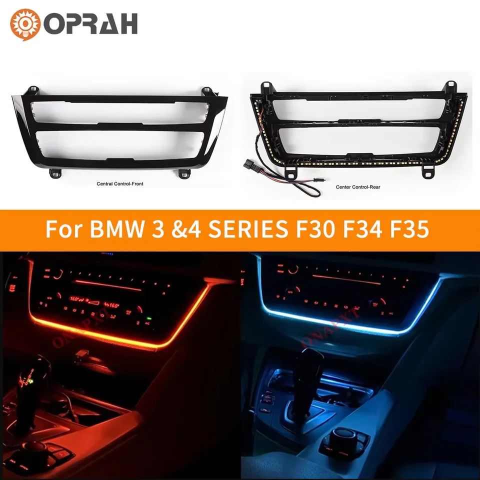 Pre BMW 3 4 série 3GT M3 M4 Ambient Light Center Console AC Radio Trim LED Dashboard Atmosféra Lamp 2012-2018 ICE Blue