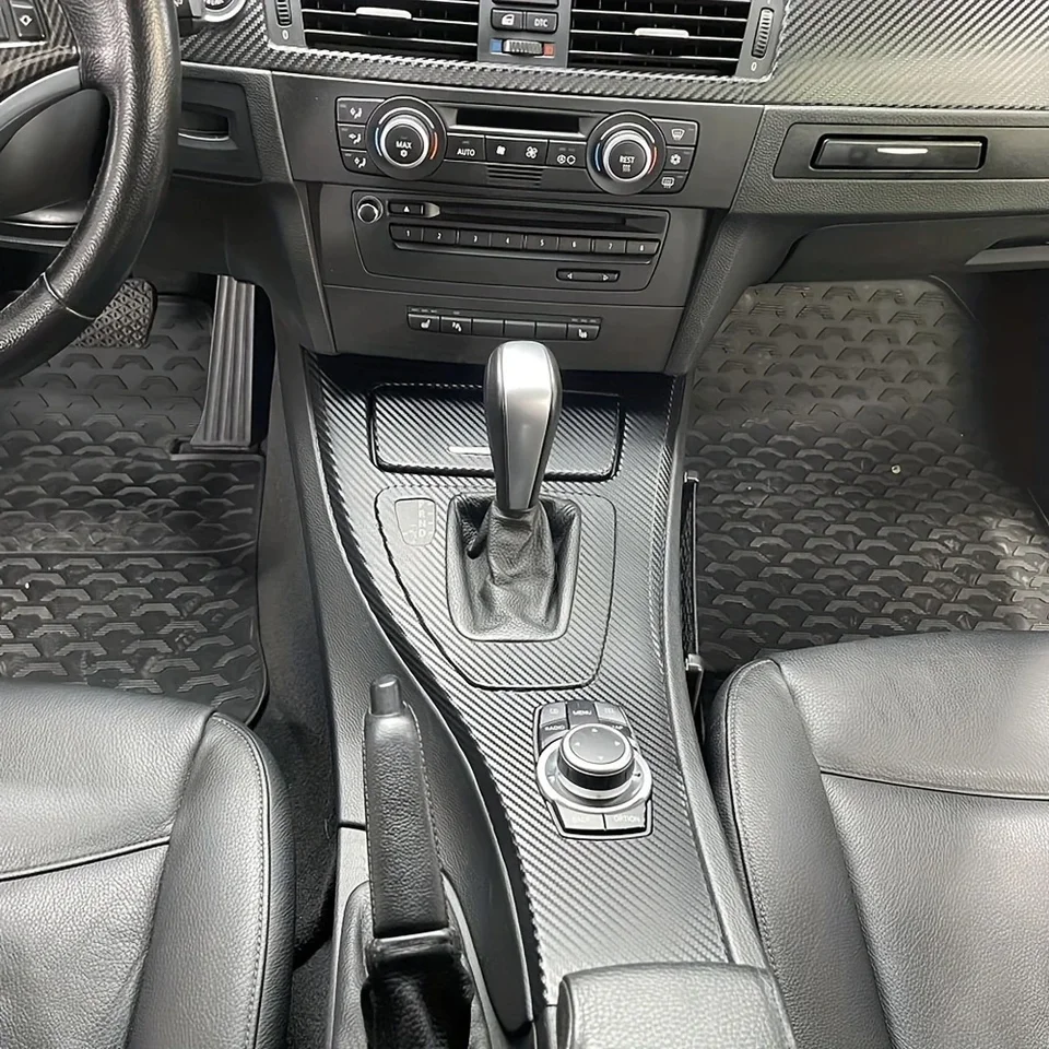 Pre BMW 3 Series E90 4DOORS 05-12 Interiér Centrálny panel Dvere Dvere Rukoväť s nálepkami na nálepky na nálepky