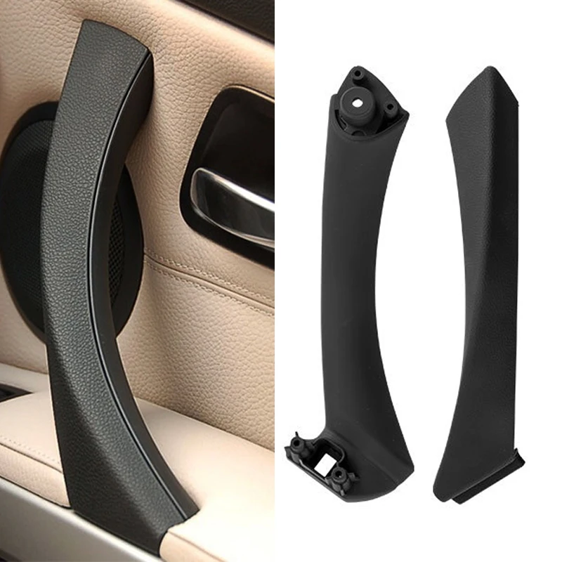 Pre BMW 3 Series E90 E91 316 318 320 325 328i Čierny automobil Vnútorné pravé dvere Vnútorné rukoväť Panel Panel Tink Tink Cover 2005-2012