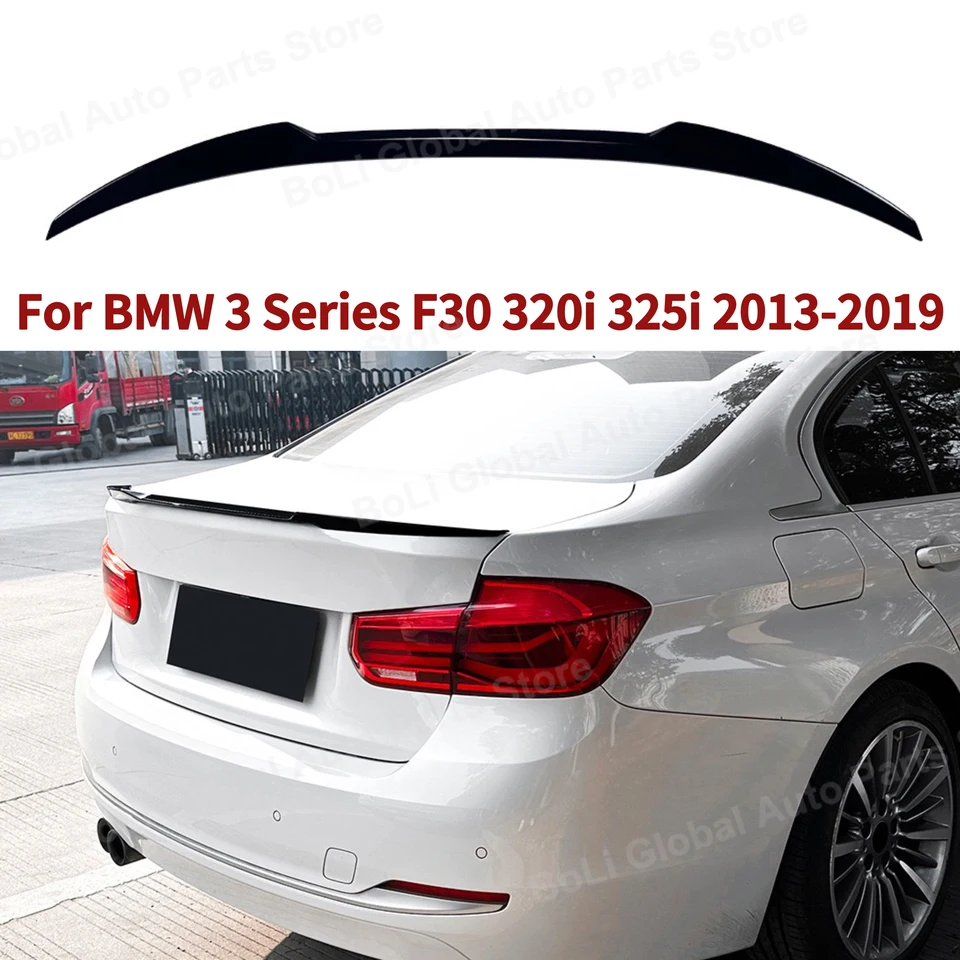 Pre BMW 3 Series F30 318I 320I 2013-2019 M4 M4 Styl Tail Wing SPOILER SPOILER Zadný horný splitter ABS Súprava tela Exteriér
