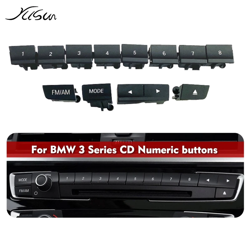 Pre BMW 3 Series F30 F31 F34 F35 2013-2016 CD Auto klimatizačný CD CD Digitálne ovládacie tlačidlo Kľúčové kryt