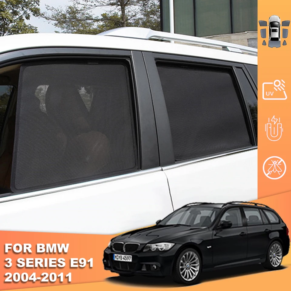 Pre BMW 3 Series Touring E91 Estate 2005-2011 Automobil Sunshade Visor predné čelné sklo Zadná strana detského okna Sun Shield Shield