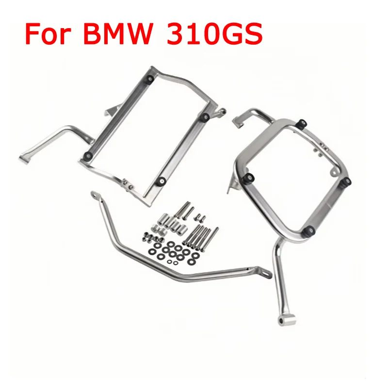 Pre BMW 310GS z nehrdzavejúcej ocele Motocykel bočného boxu Zadná batožina držiak na batožinu Motorycle Batchet Rack Fit