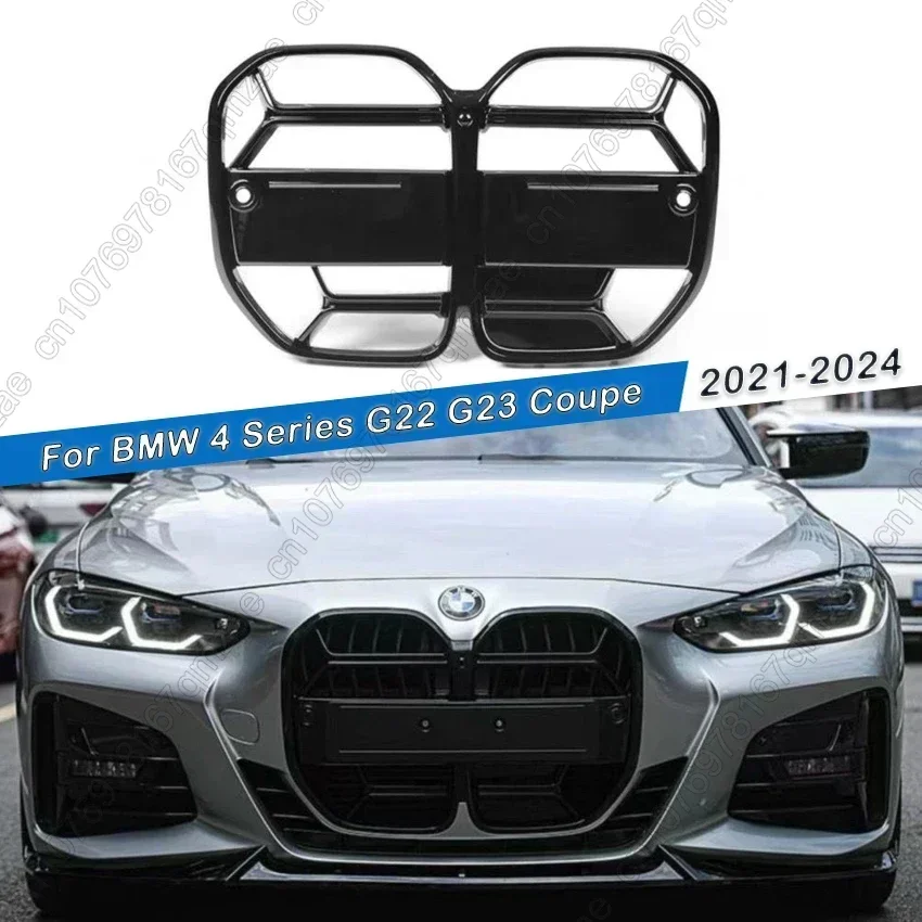 Pre BMW 4 Series G22 G23 Coupe 425i 430I M440I 2021 2022 2023 2024 CSL Style M4 Gloss Black Car Front Cidy Bumper Grills ACC ACC ACC