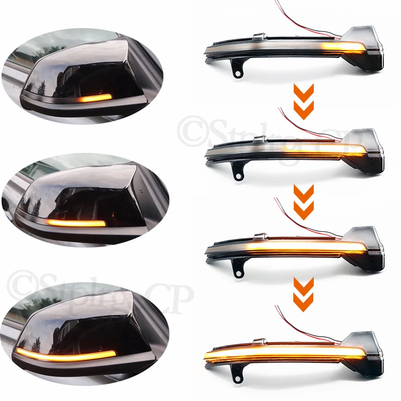 Pre BMW 5 6 7 Series F10 F11 F07 F06 F12 F13 F01 Dynamický smerový signál LED LED Indikátor spätného zrkadla Indikátor Blinker Sekvenciá
