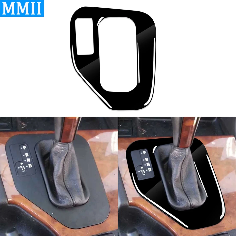 Pre BMW 5 Series E39 1995-2003 Klavírny posunový posuvný panel Tin
