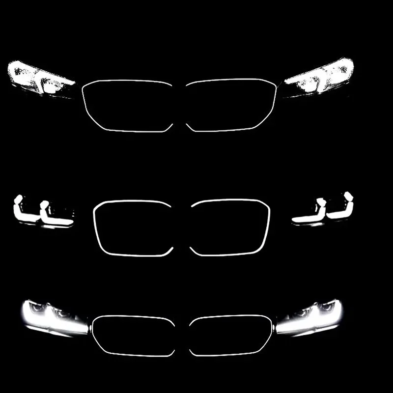 Pre BMW 5 Series G20 G30 G32 G05 G06 G01 G02 G08 X3M F95 F96 F30 F10 I3 IX3 IX4 s LED svetlami auta predný nárazník mriežky obličky