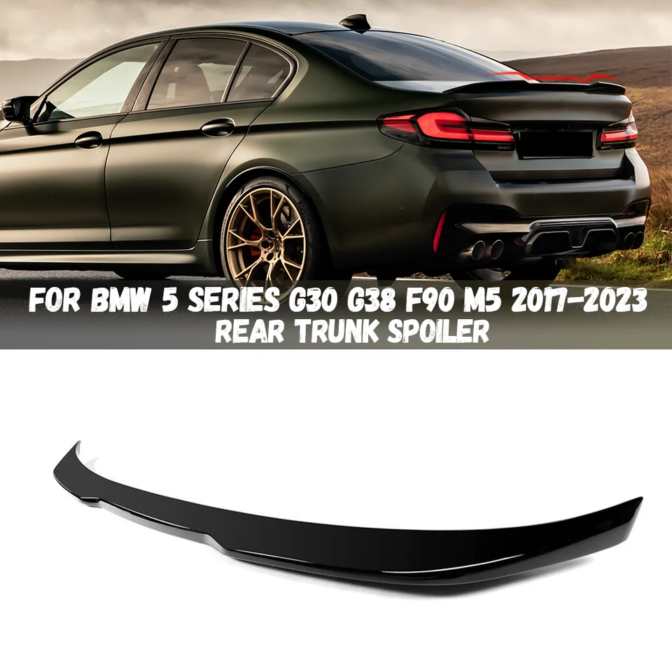 Pre BMW 5 Series G30 G38 F90 M5 530I 530D 540I M550I M550D 2017-2023 Tail Trunk Wing Decorácie Pro Style Color Spojovač zadných pier