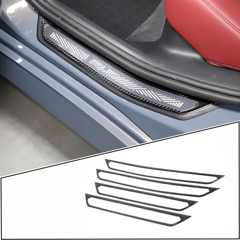 Pre BMW 5 Series G60 G68 2024+ Soft Soft Carbon Fiber Dvere Sill Sill Sill Orez