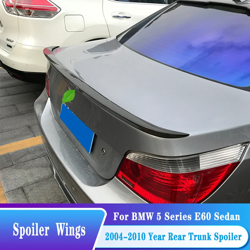 Pre BMW 5 Series M5 E60 520 525 528 2004-2010 KURSKÉ VEKÉ SPORILO Zadné krídla ABS Plastické ladenie Exteriér