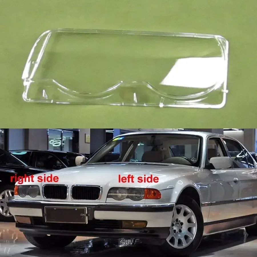 Pre BMW 7 Series E38 728 730 735 740 1999 2000 2001 predný svetlomet Priehľadné shellové lampa svetlometový kryt Plexission