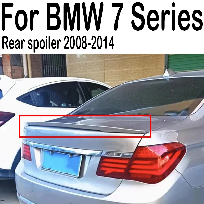 Pre BMW 7 Series F01 F02 740I 750I ABS Material Material Zadné veko veka automobilového krídla Spiler Spoiler MP Style 2008-2014