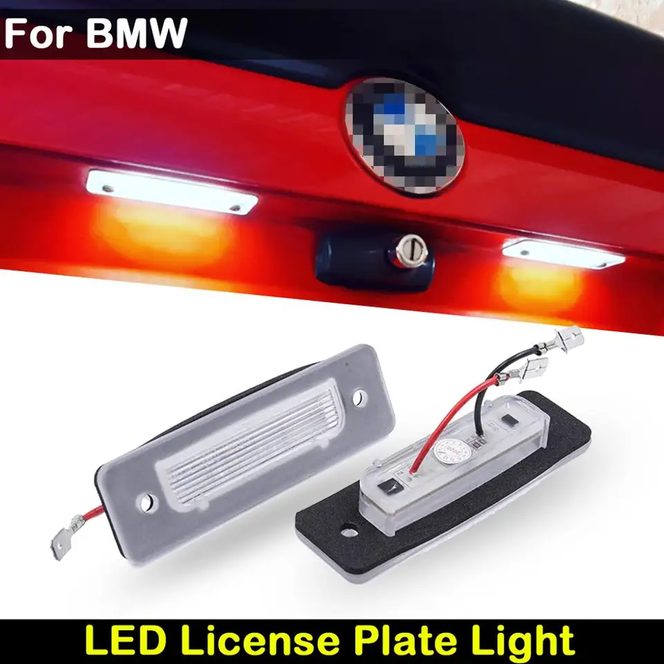Pre BMW E30 E12 E28 E24 E23 E26 Z1 Zadná biela LED LED ŠPZ