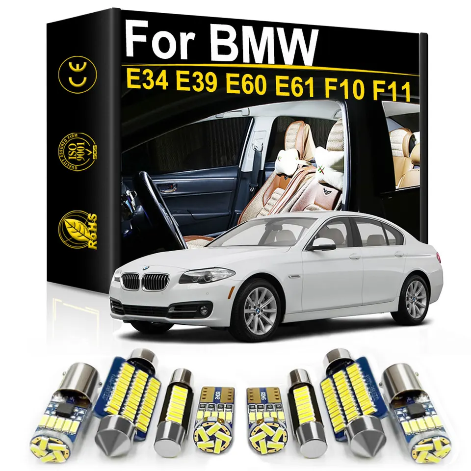 Pre BMW E34 E39 E60 E61 F10 F11 5 Series 530D 540I 2001 2005 2007 2010 2010 2014 2016 2016 Príslušenstvo Interiér LED CANBUS