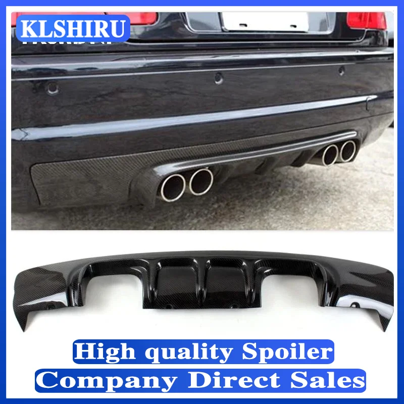 Pre BMW E46 ABS Car Auta zadný nárazník difúzor pier pre difúzor pre 3 série 318i 320I 325I 328i M3 1999-2004 Zadný difúzor lesk čierny