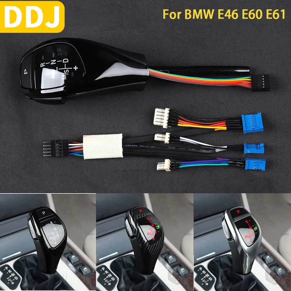 Pre BMW E46 E60 E61 1998 1999 2000 2001 2002 2003 2004 2005 Príslušenstvo Doplnky auto Interiér LED prevodovky Shift Shifter Start Tlačidlo Start