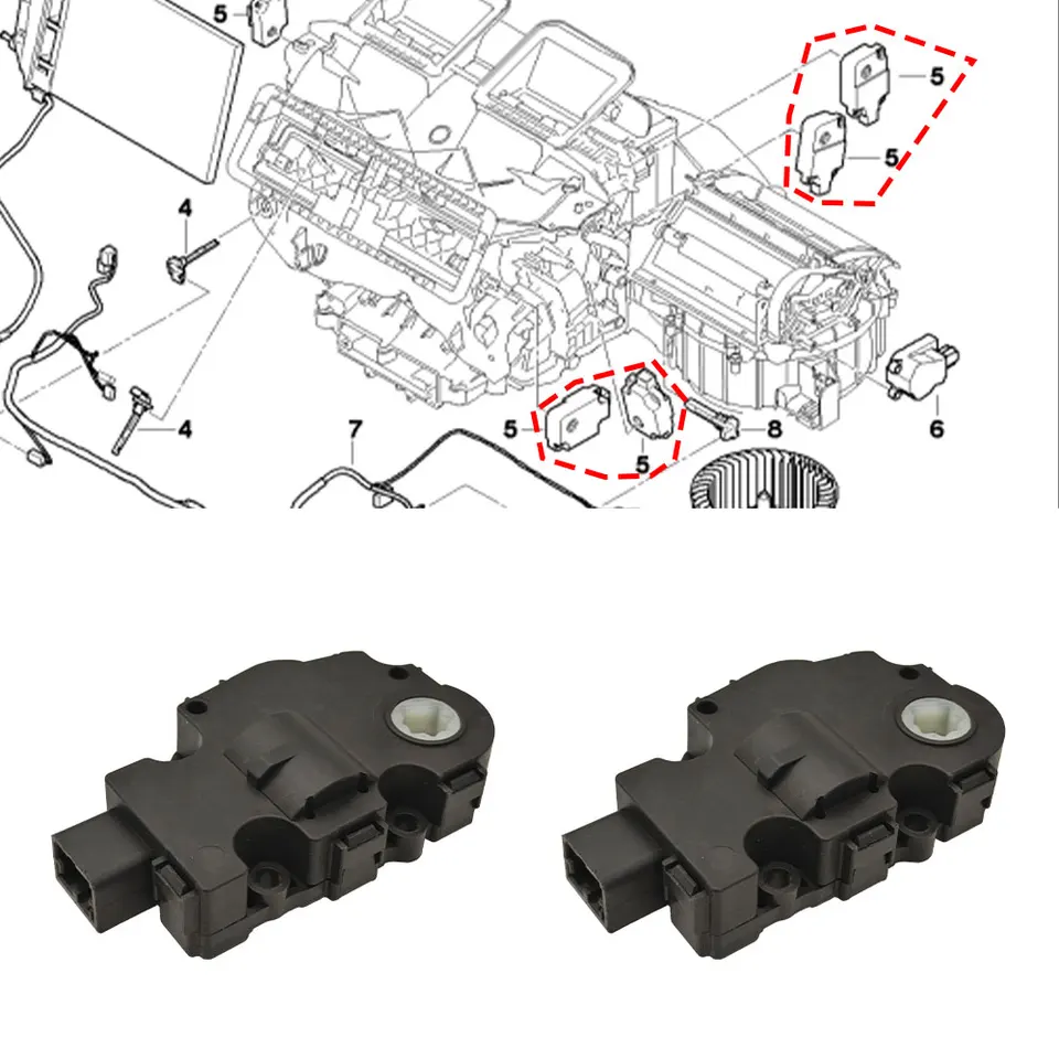 Pre BMW E87 F20 E90 F30 F32 Air Air Air Orgunt Control Ovládanie ovládača Servo Motor pre BMW 1 2 3 4 Series 118 220 325 430