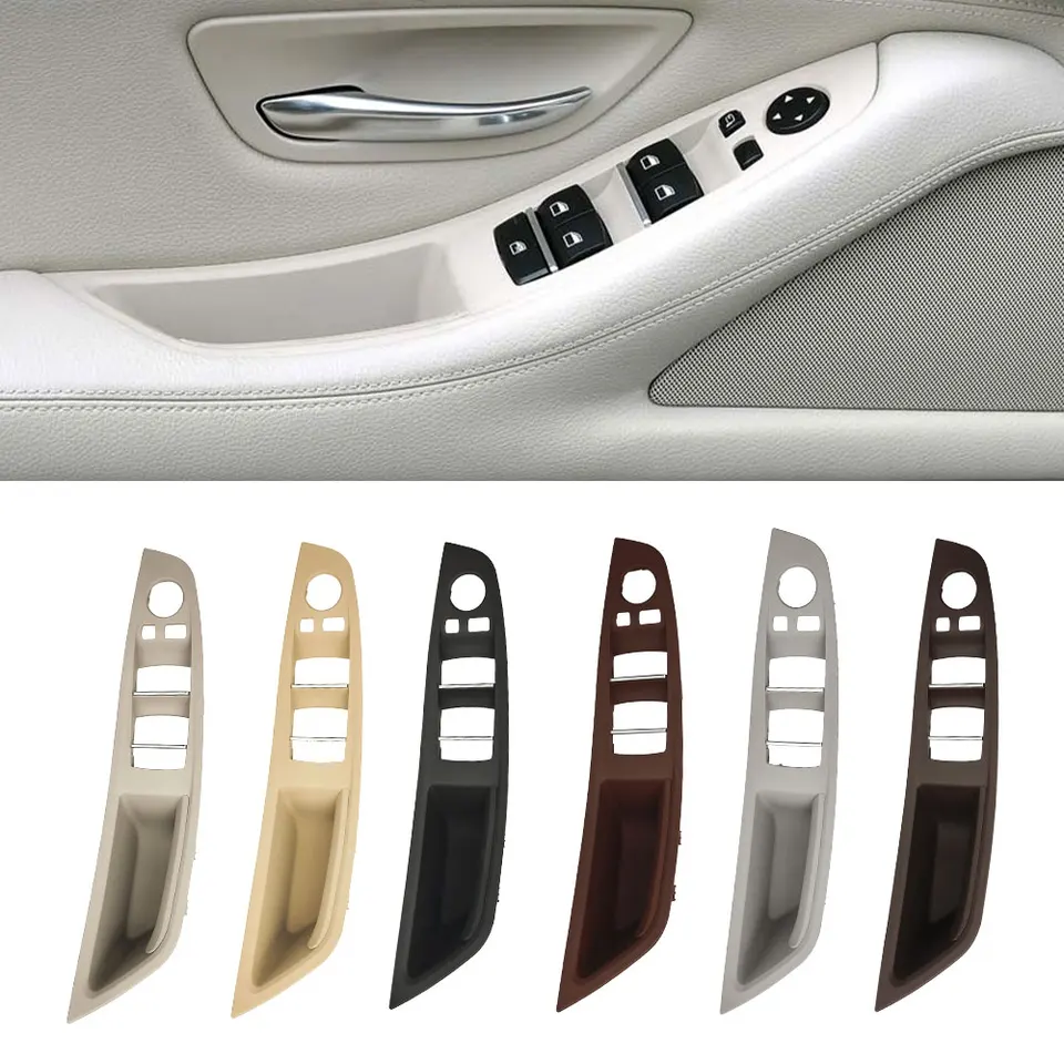 Pre BMW F10 F11 Auto Vnútorná rukoväť Vnútorná rukoväť Vnútorný ovládač okna Spínač rámu Frame Storage Box pre BMW 5 Series 520 528 535