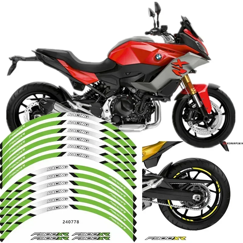 Pre BMW F900XR Motocyklové diely obrysové nálepky na dekoráciu kolesa - 3