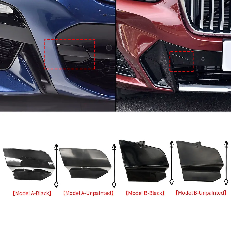 Pre BMW G01 G02 M Sport Car Front Bumper Tow Hook Cover Cover Capsory Black for BMW X3 M X4 M séria 2018-2024 51118064606