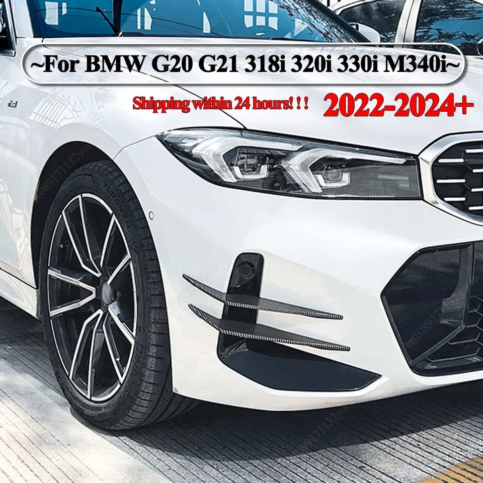 Pre BMW G20 G21 318I 320I 330I M340I 2022-2024+ LCI M-Sport Car predné nárazníky SPOILER SPOILER TRIPLER BODYKITY