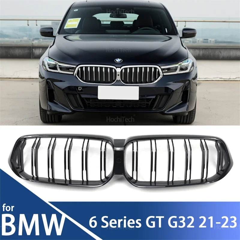 Pre BMW G32 6GT 6 série Gran Turismo Facelift 2020 2021 2022 2023 Vysoko kvalitná m farba/gril čierna duálna slatová automatická gril