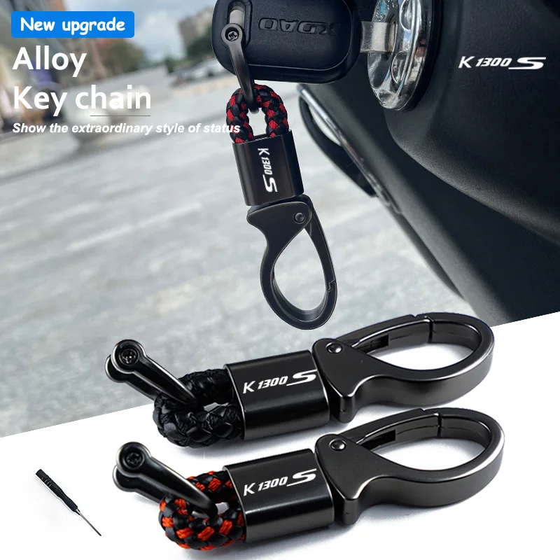 Pre BMW K1300S K 1300S 2009-2016 Príslušenstvo Vlastné logo Motocykel Pletel Lope Keyring Metal Keychain