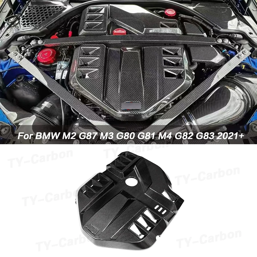 Pre BMW M2 G87 M3 G80 G81 M4 G82 G83 2021+Výmena suchého uhlíkového vlákna Kryt krytu kryte panelová schránka Ochrana Panna Panlow Ochrana Ochrana doštičiek