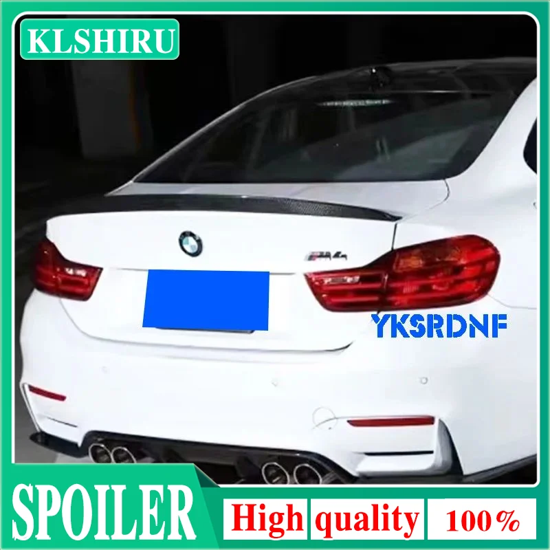 Pre BMW M4 F82 3D štýl Zadný spojler Kumera Kumera Uhlíkových vlákien 2014-2020 FRP Glossy Black