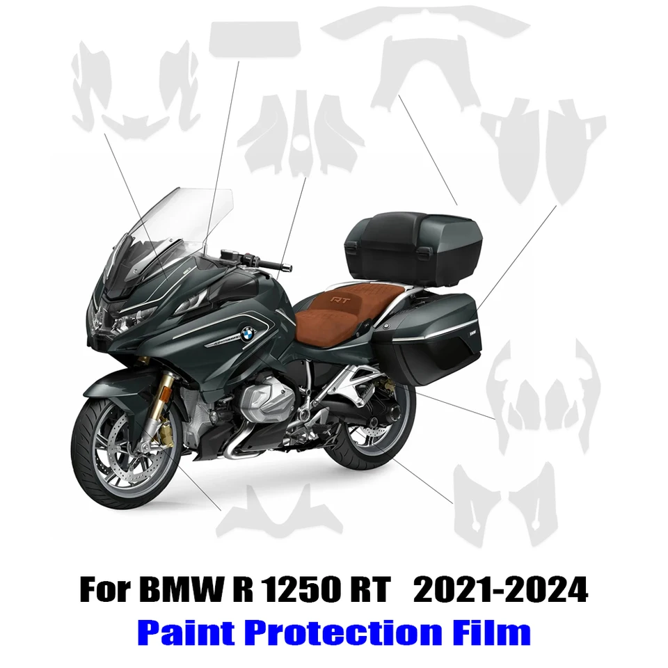Pre BMW R 1250 RT R1250RT 2021-2024 Príslušenstvo ochrana farby Film Film Ochrana nálepky Kompletná súprava na ochranu farby