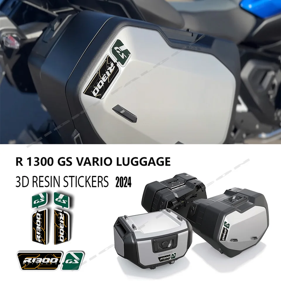 Pre BMW R 1300 GS Vario 2024 batožinový kufr 3D epoxidová živicia nálepka dekoratívna nálepka