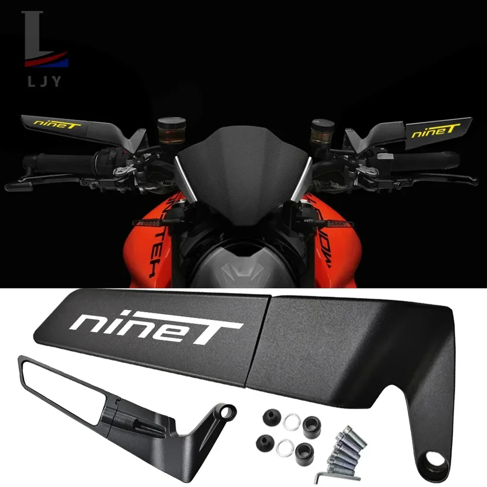 Pre BMW R Ninet deväť t rninet rnine t motocykle cnc spätné zrkadlo pevné krídlo