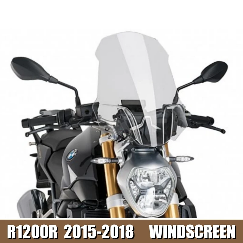 Pre BMW R1200R R1200 1200 R 2015 - 2018 Motocykelový sklo čelné sklo veterné sklo predné sklo Viser Visor Deflectors