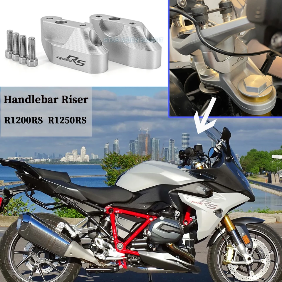 Pre BMW R1200RS R 1200 1250 R1250 R1200 RS R1250RS 2019 - 2021 Risícka riadidiel motocykla Spätná väzba