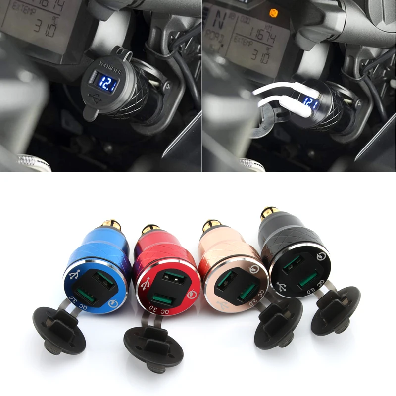 Pre BMW R1250GS 40. výročie vydania 1250 GS LC ADV QC3.0 DUAL USB MOTORYCLE nabíjačku Zásuvka Ciget Ciget Lighter Adapter