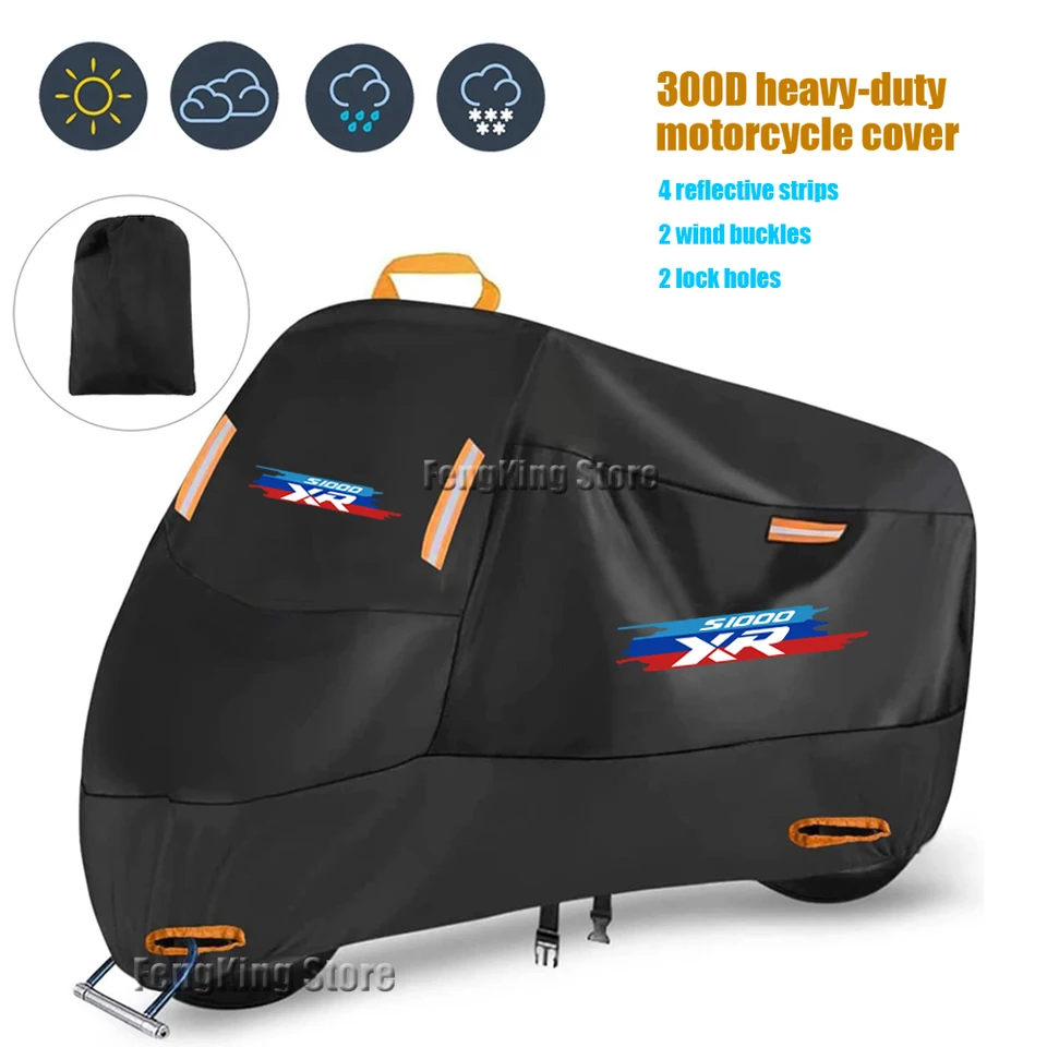 Pre BMW S1000XR S1000XR S 1000XR S1000 XR Motocykel kryt vodotesného vonkajšieho skútra UV ochranný kryt dažďového krytu