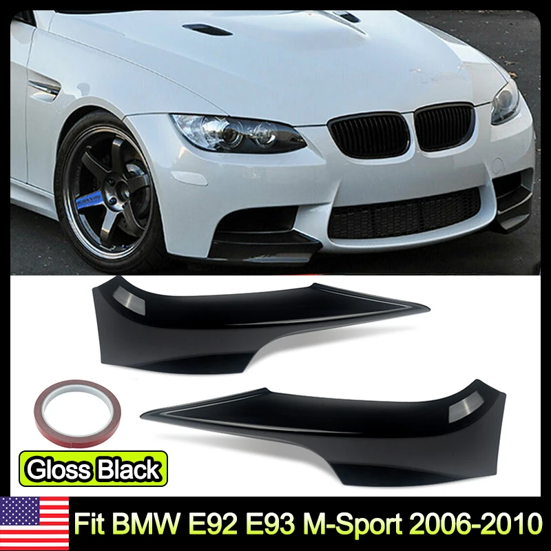 Pre BMW sériu predného nárazníka Splitter Splitter Lip pre -BMW E92 E93 M Sport Style M3 2007 2008 2009 2000 2010 Výmena automobilov