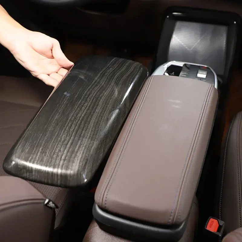 Pre BMW X1 IX1 U11 2023-2024 ABS uhlíkové vlákno Centrálne ovládacie lakťové opierky Ochranné obal