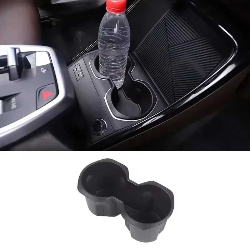 Pre BMW X1 U11 2023-2024 TPE Čierna voda pohár držiaka Storage Box Center Console Auto príslušenstva