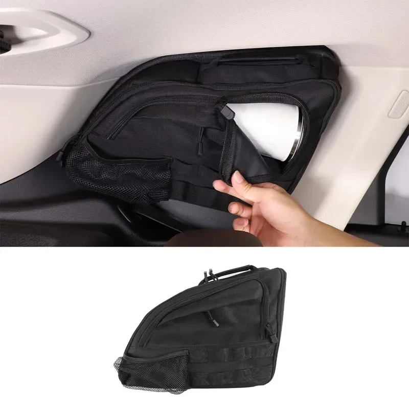 Pre BMW X1 U11 2023-2025 Čierny Oxford Cloth Car Trunk Storage Storage Bag Multifunkčné cestovné tašky