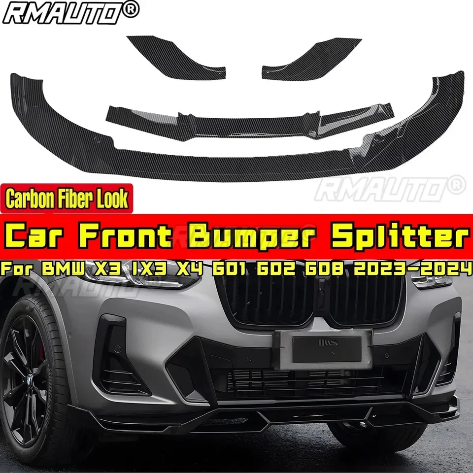 Pre BMW X3 IX3 X4 G01 G02 G08 2023-2024 Kit Body Súprava Zadný nárazník Zadný nárazník Splitter Protector SPOILER Auto