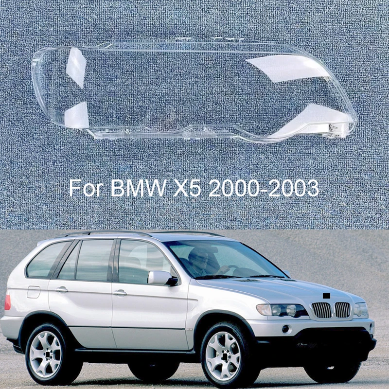 Pre BMW X5 E53 2000-2003 Objektív automobilu Automobilový kryt náhrady za hlavu svetlo lampa lampa sklenená sklenená škrupina