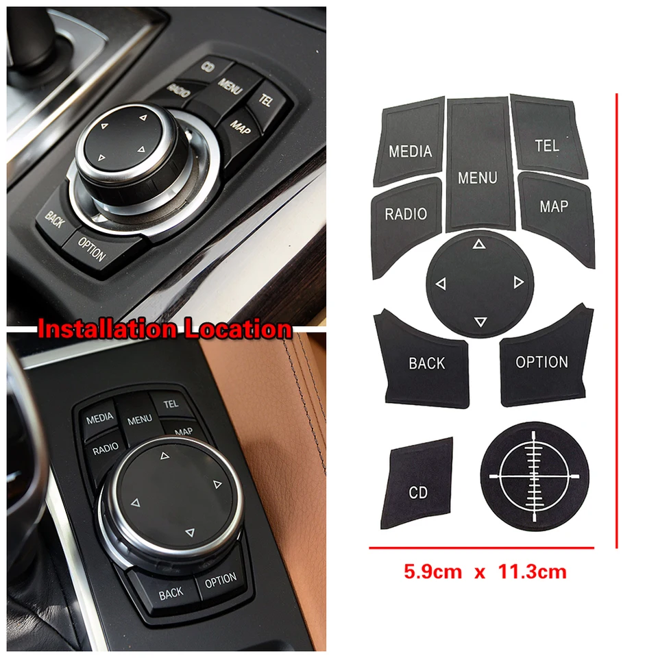 Pre BMW X6 E71 E72 2010 2015 Centrum Car Center Console Multimedia médiá CD Menu Menu Tel Map Switch Switch Tomto Oprava Kit