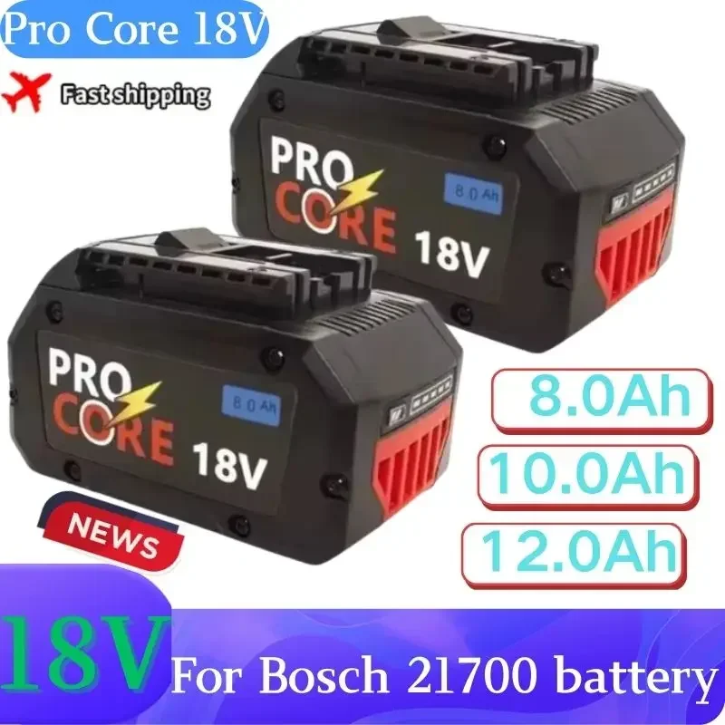 Pre Bosch Professional 18V 21700 batéria 8.0AH 10.0AH 12.0AH Procore 18V Li-ion Výmena za bat609 BAT618 s BMS